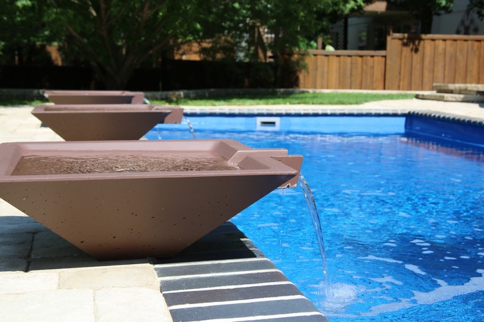 Fiberglass swimming pool designs in Overland Park