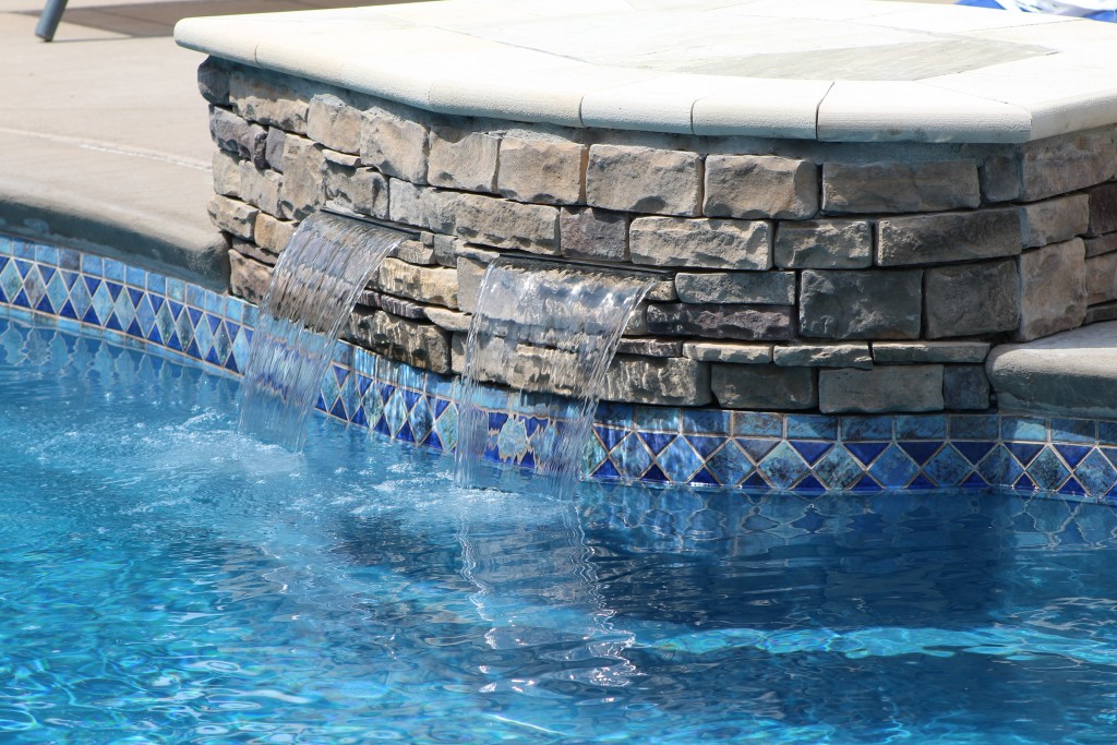 water features for pools in Kansas City 