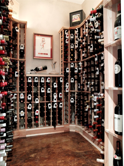 Johnson County custom wine cellar